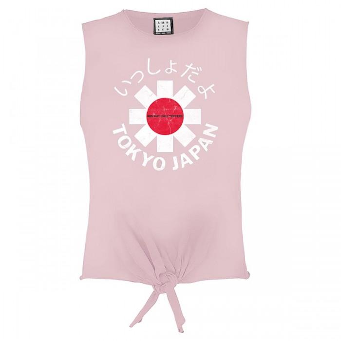 Amplified Womens/Ladies Tokyo Japan 182 Red Hot Chili Peppers Sleeveless Crop Top L rose