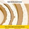 Round Wooden Oil Painting Frame with Hand-Painted Canvas for Beginners