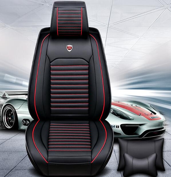 New 1PCS PU Leather Universal Car Seat Waterproof Mat Covers Breathable Luxury Cushion Car Seat Protector Cover Fits