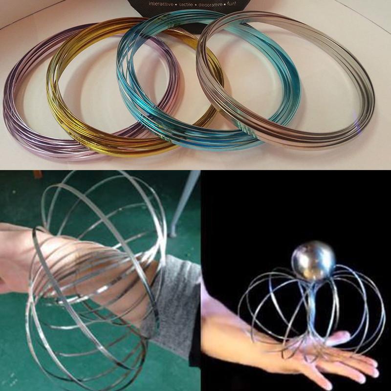 Hand Ring Magic Toy Iron Stress Relief Durable Adults Kids Creative Color Solid