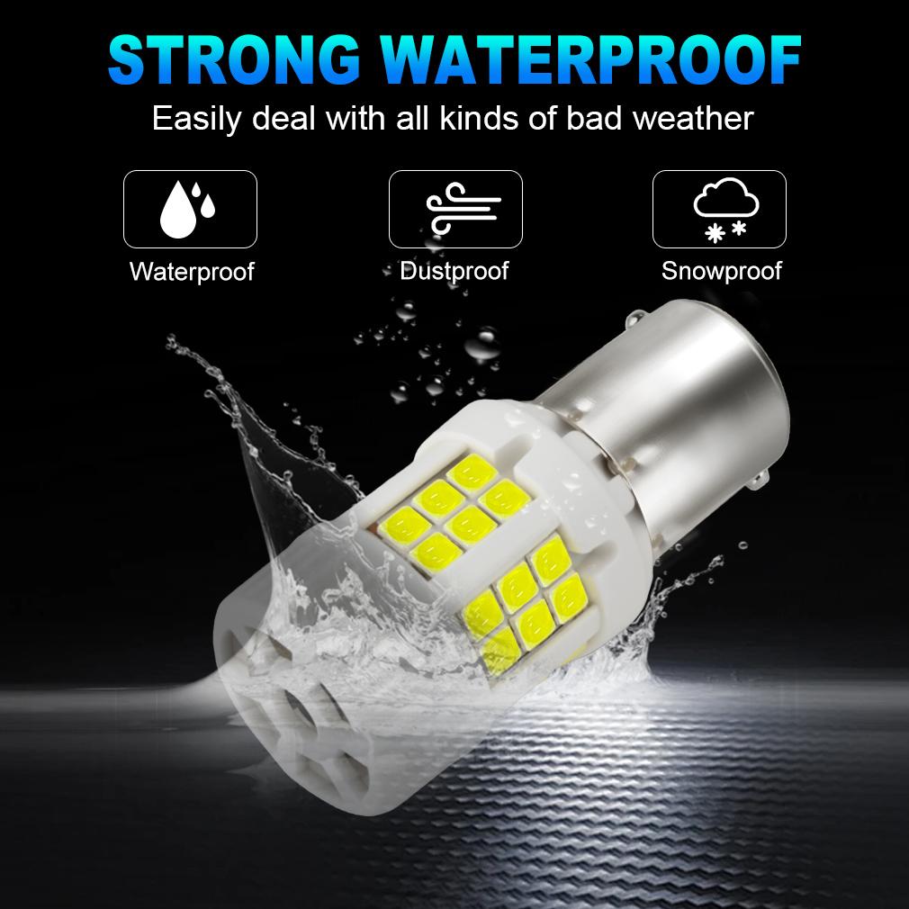 2Pcs Ceramic 1156 PY21W BAU15S LED Canbus P21W BA15S LED Bulbs No Hyperflash BAY15D 1157 P21/5W 36SMD 3030 Car Turn Signal Lights W/ Fan Auto Lamps