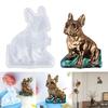 Dog Wall Decorations Silicone Mold 3D Dog Ornament Hanging Pendant Mold Crafts Resin Casting Molds for DIYs Enthusiasts