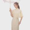 Si Teng's Improved Bone-Eroding Cheongsam: Retro Autumn Style for Young Ladies, Republic of China Elegance