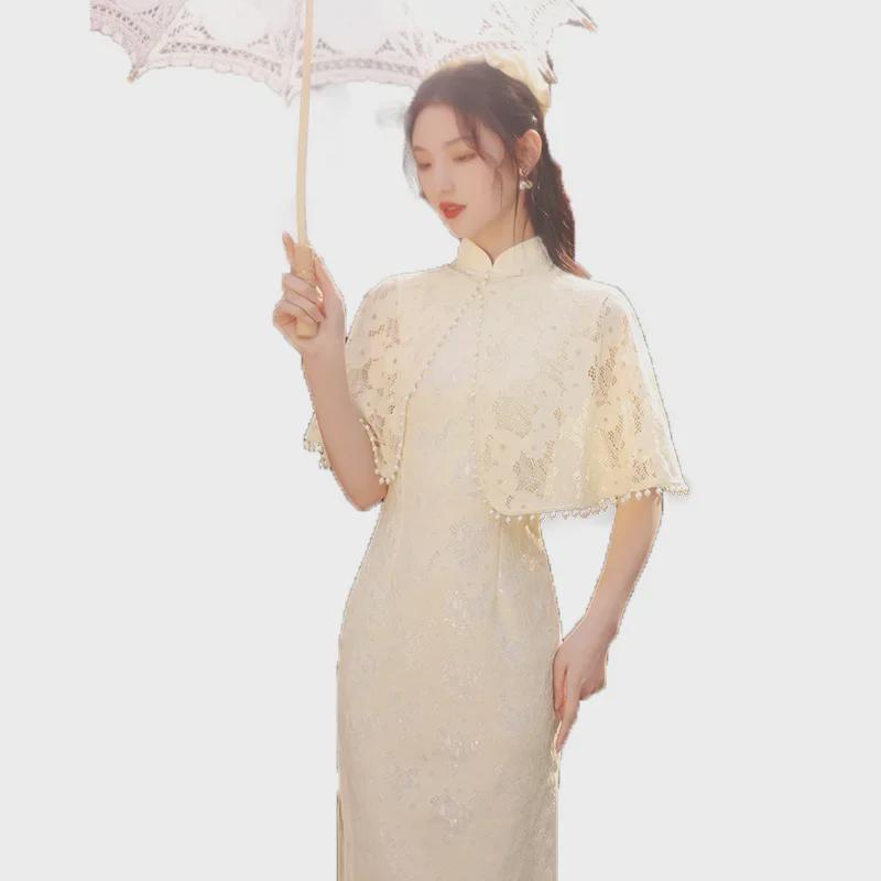 Si Teng's Improved Bone-Eroding Cheongsam: Retro Autumn Style for Young Ladies, Republic of China Elegance