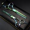 6.0" Shenxingzhe LDG12 Green Damascus Barber & Thinning Shears