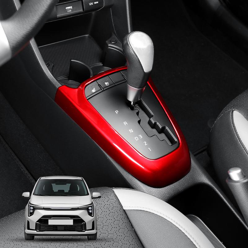 Automotive Centre Console Trim Frame Central Gear Shift Protective Cover ABS Material For Kia Morning Picanto 2018- LHD