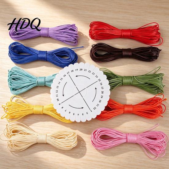 10 Colors Waxed Thread Wax String Kit for Necklace Making & Rope Multi Color Braiding Tool Cord DIY Handmade Bracelet Jewelry Making Craft Supplies