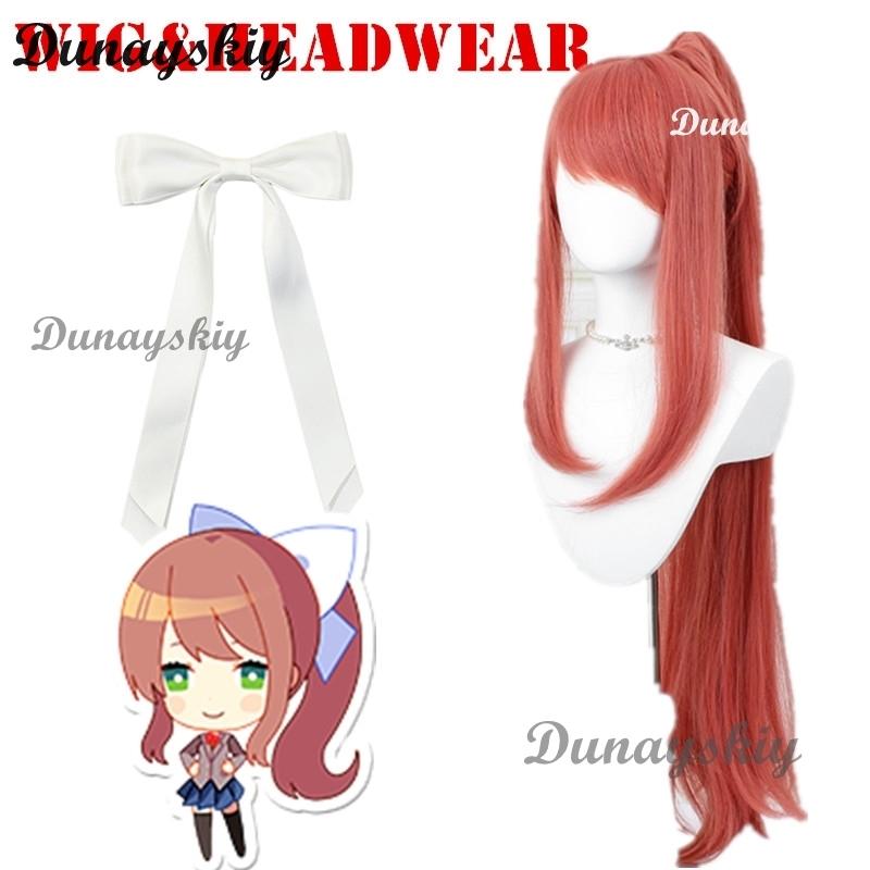 Gioco Doki Doki Literature Club Natsuki Cosplay Sayori Yuri Monika Costume Cosplay Set Parrucca Uniforme Scolastica Ragazza Donna Costumi