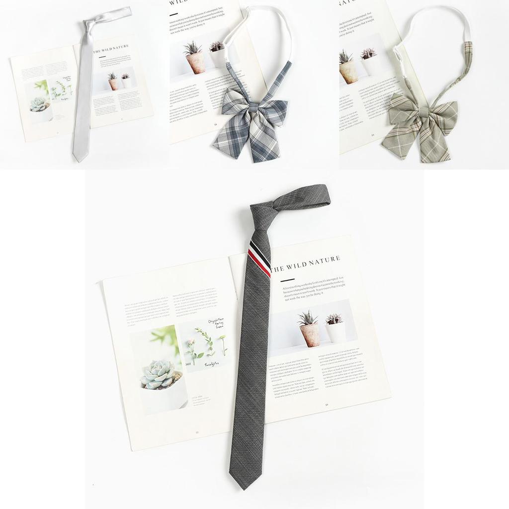 Childrens Lattice Pattern Necktie With Striped Polyester For Casual School Wear