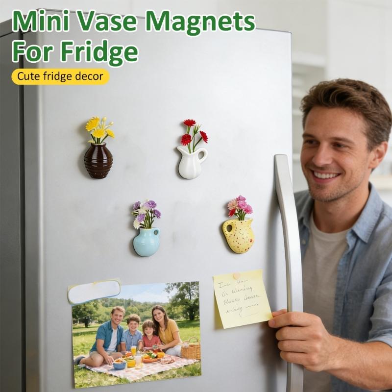 8 Small Container Refrigerator Magnets Durable Synthetic Substance For Home Deck And Arrangement