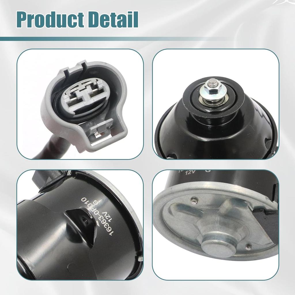 GXARTS 1636331010 Linker Radiatorventilator Motor Compatibel met Lexus LS460 GS430 2007 2008 2009 2010 2011 2012 2013 2014 2015 2016 2017