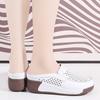 Ladies Platform Loafers Casual Elegant Black Cow Leather Women White Thick Sole Shake Shoe