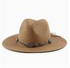 Ethnic Panama Hat Women Men Breathable Wide Brim Straw Sun Protection Beach Caps England Style Church Sombrero Hombre Caps