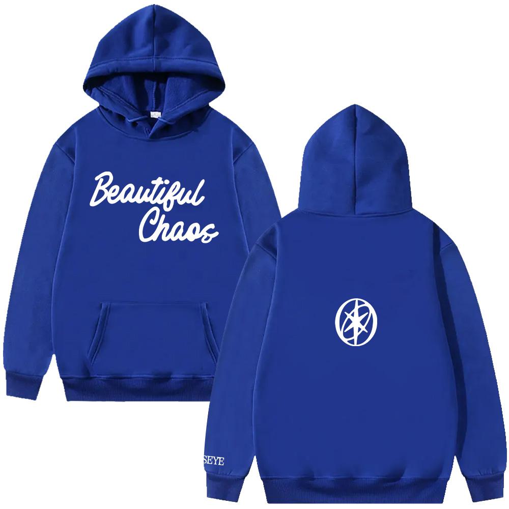 KATSEYE BEAUTIFUL CHAOS Mikina Módní Ležérní Mikina pro Fanoušky Dárky Módní Streetwear Dámské Pánské Dlouhý Rukáv Mikiny Pulovry