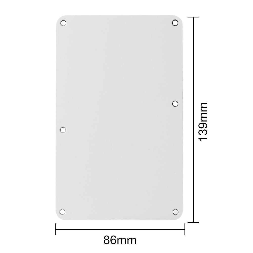 Gitaaronderdelen 6-Gats Gesloten Stijl PVC Caviteit Afdekplaat Achterplaat Muzikale Plezierige Instrumentbenodigdheden voor Elektrische Gitaar