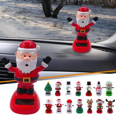 Christmas Car Ornament Solar Ornament Bobblehead Doll Modeling Supplie Interior Creative Gift Christmas Ornament Car Y2D2
