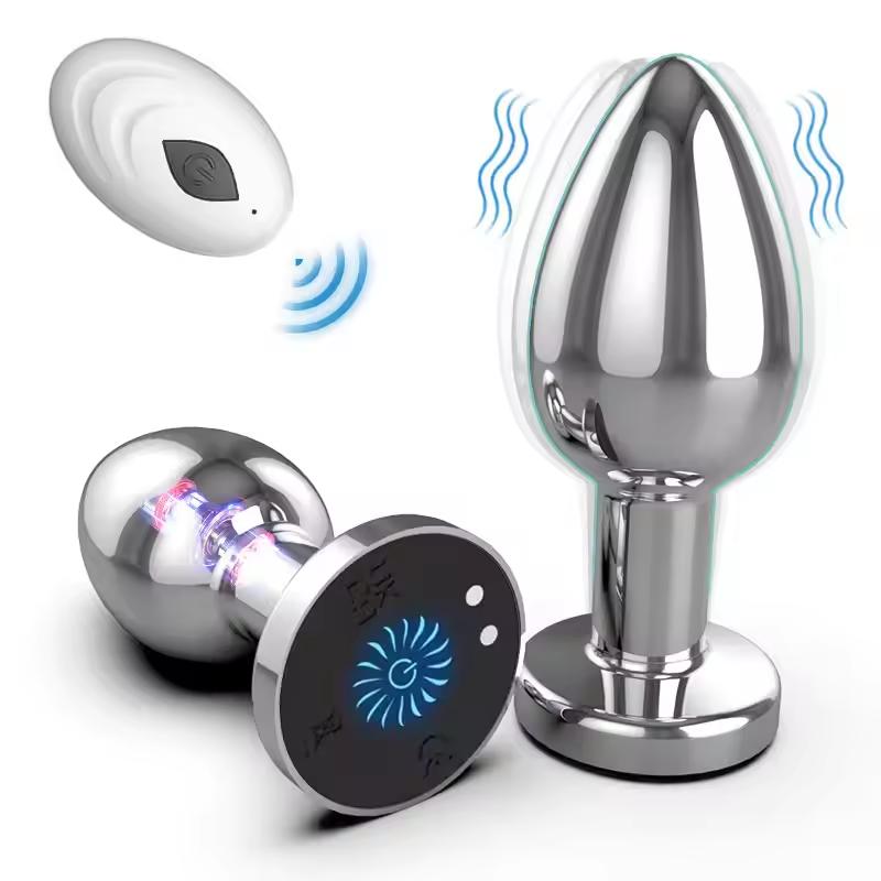 Anal Vibrator Male Wireless Butt Plug Remote Control Prostate Massager Female Clit Stimulator Masturbator Sex Toy for Couple