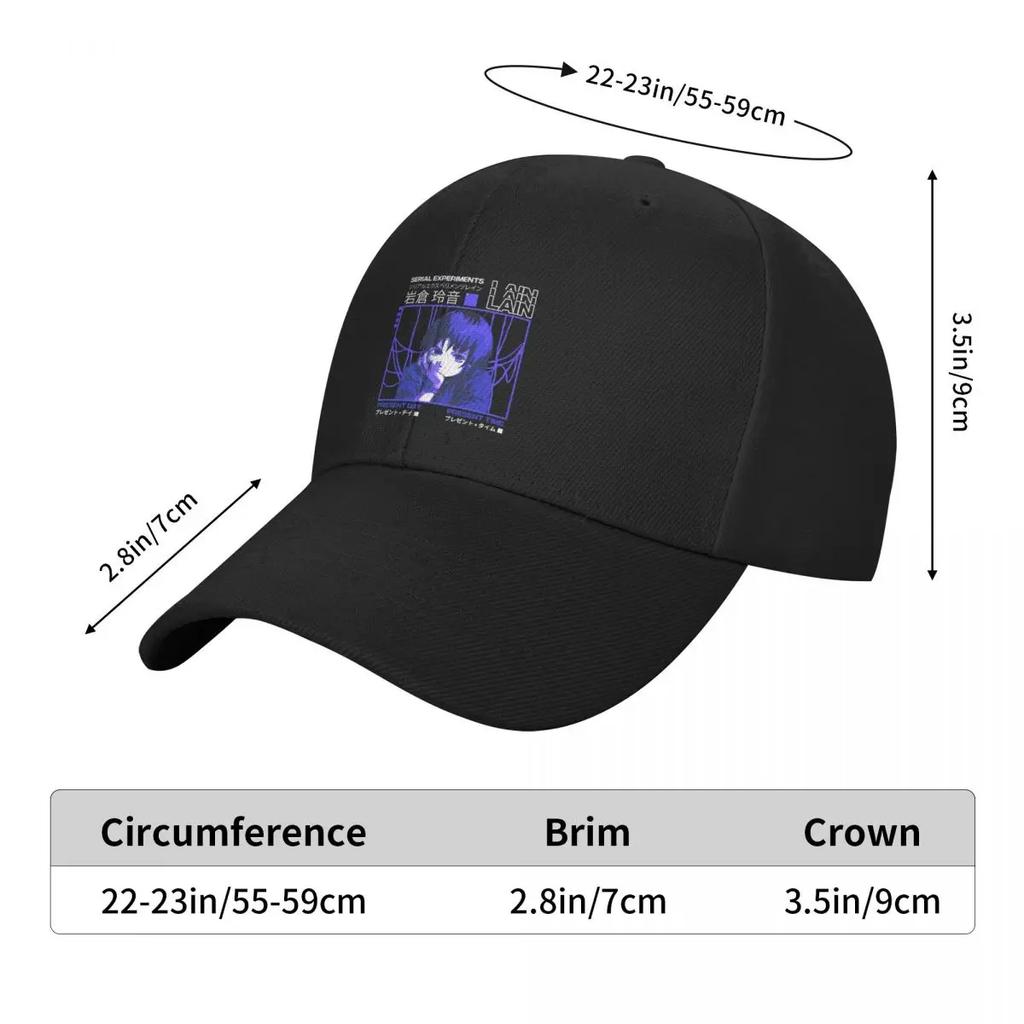 Serial Experiments Lain Baseball Cap Hat men funny hat luxury caps Sunhat Women's Hats For The Sun Men's
