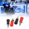 50Pcs Electrical Connectors Terminals 4mm Banana Plug Socket Binding Posts Terminals for Amplifier  4mm Terminals Connectors
