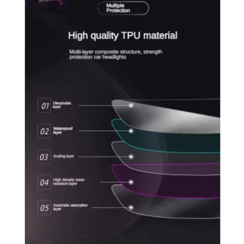 Protective Film TPU Stickers For MG MARVEL R EV SUV 2021-2024 Car Headlight Black Transparent Anti-Scratch Accessories PPF JHO2