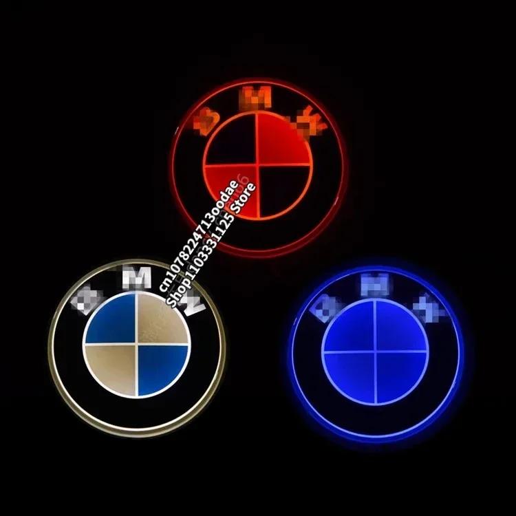 82mm Car Hood Badge LED Beacon Trunk Lighting Emblem Suitable for BMW Car Modification Accessories