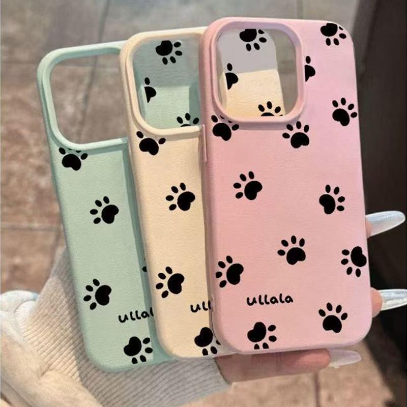 Personalized Cute Cat Paw Pattern Phone Case Iphone16pro For iPhone 16 15 Pro Max 16E 14 13 12 11pro