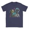 Mens TShirt Daft Punk Electronic Band  Leisure 100 Cotton Tees Short Sleeve  T Shirts Crewneck Tops Plus Size