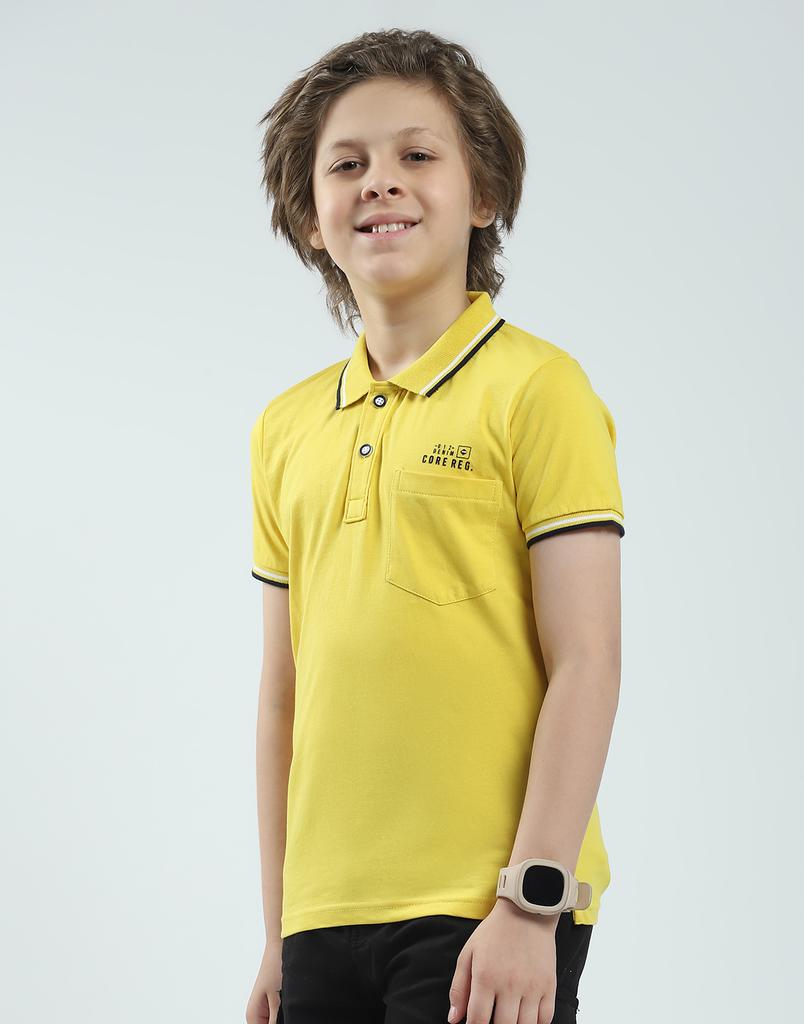 MONTE CARLO Men's Regular Fit Solid Half Sleeve Polo T-Shirt