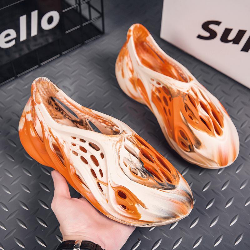 Cave shoes ins trendy men's sandals spring and summer new Roman beach shoes sports cool slippers men