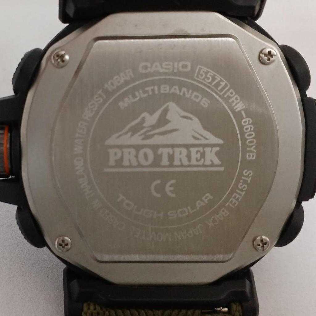 Used CASIO PRO TREK PRW-6600YB Solar Radio Watch