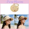 Summer Straw Wicker Sun Hat For Women With Wide Brim And Breathable Design