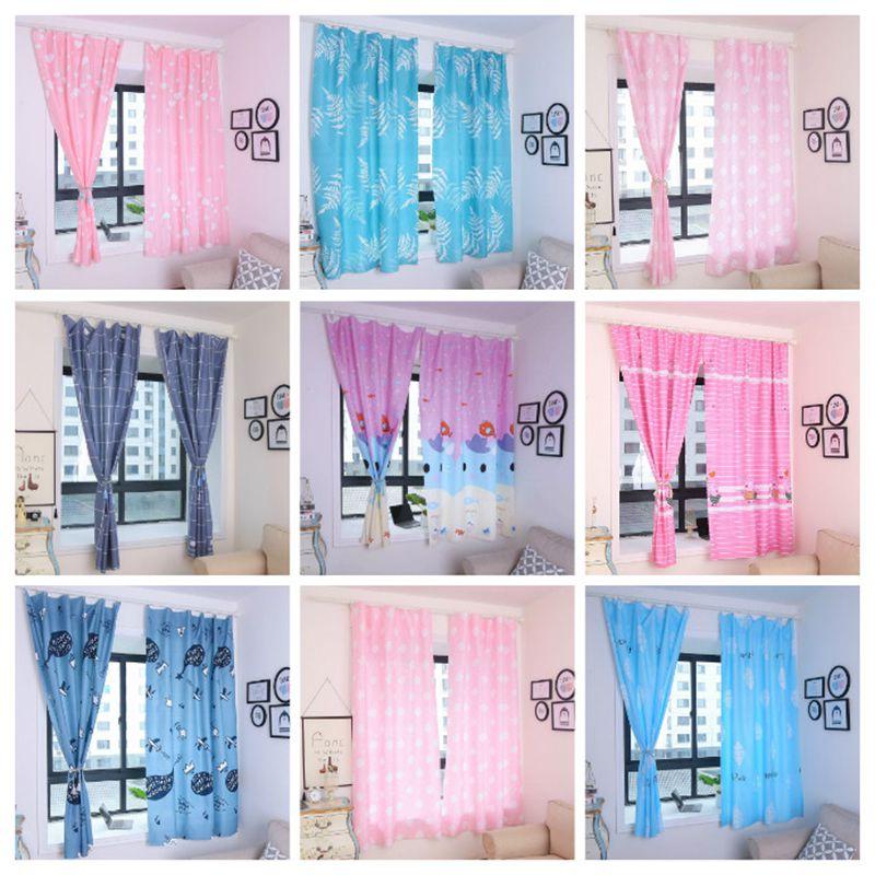Luxurious Blackout Panel Curtain Colorful Cartoon Pattern For Living Room Decor