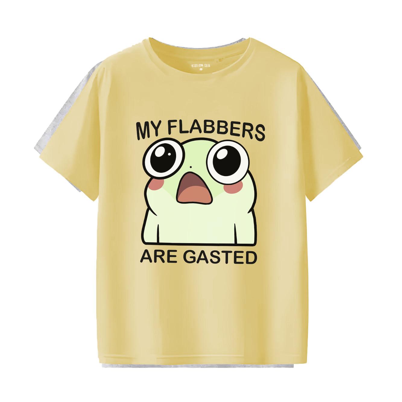 

Fun Frog Printed Tshirt Casual Short Sleeve Suitable for Four Seasons Fashion Versatile Holiday Womens Tshirt S