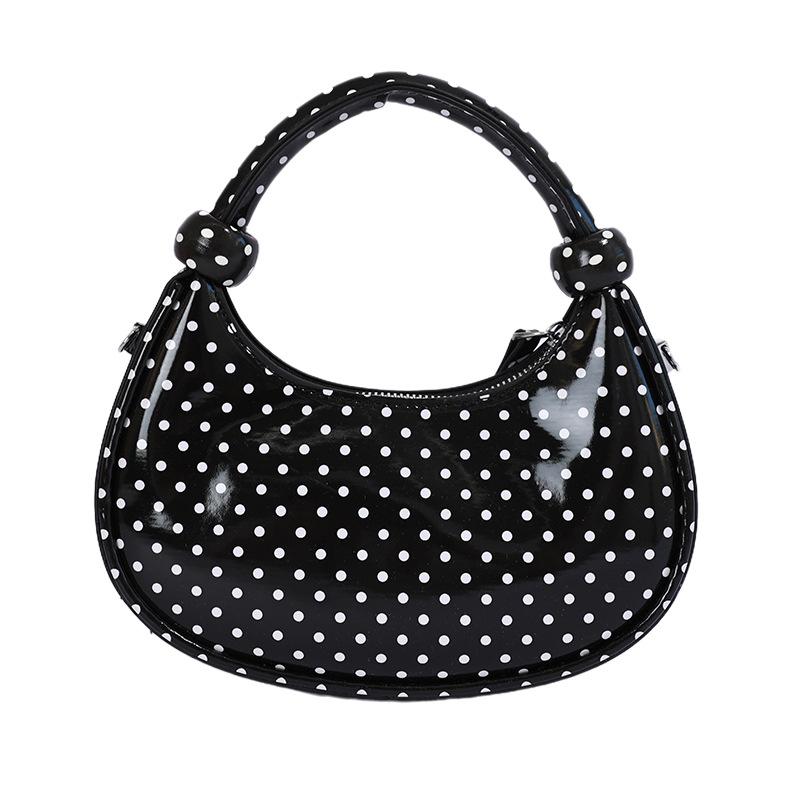 Borsa a Pois Piccola, Borsa Quadrata Piccola alla Moda a Tracolla, Borsa a Mano a Forma di Ravioli