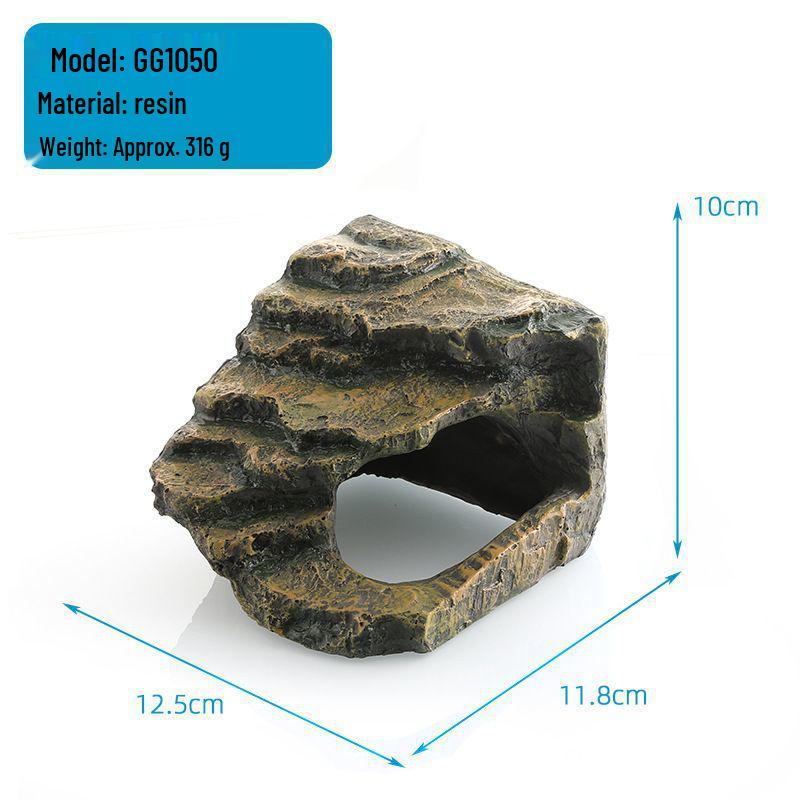 Platformă pentru Broaște Țestoase la Soare și Ascunzătoare: Loc de odihnă plutitor doi-în-unu și rampă de cățărare pentru țestoase cu tâmple roșii și țestoase de iaz chinezești