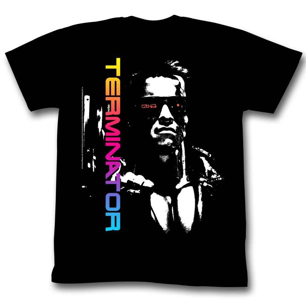 T-shirt Unisex Estiva Terminator con Stampa Retro Film d'Azione Sci-Fi Manica Corta Casual Streetwear Edizione Larga T-shirt
