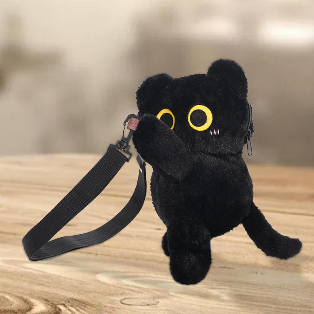 Cat Shaped Crossbody Bag Creative Shoulder for Travel Birthday Gift Shopping