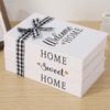 3Pcs Fake Books Set Simple Rustic Bundled Foldable Fake Book Ornaments Simulation Books Set Shooting-Props Living Room Decor