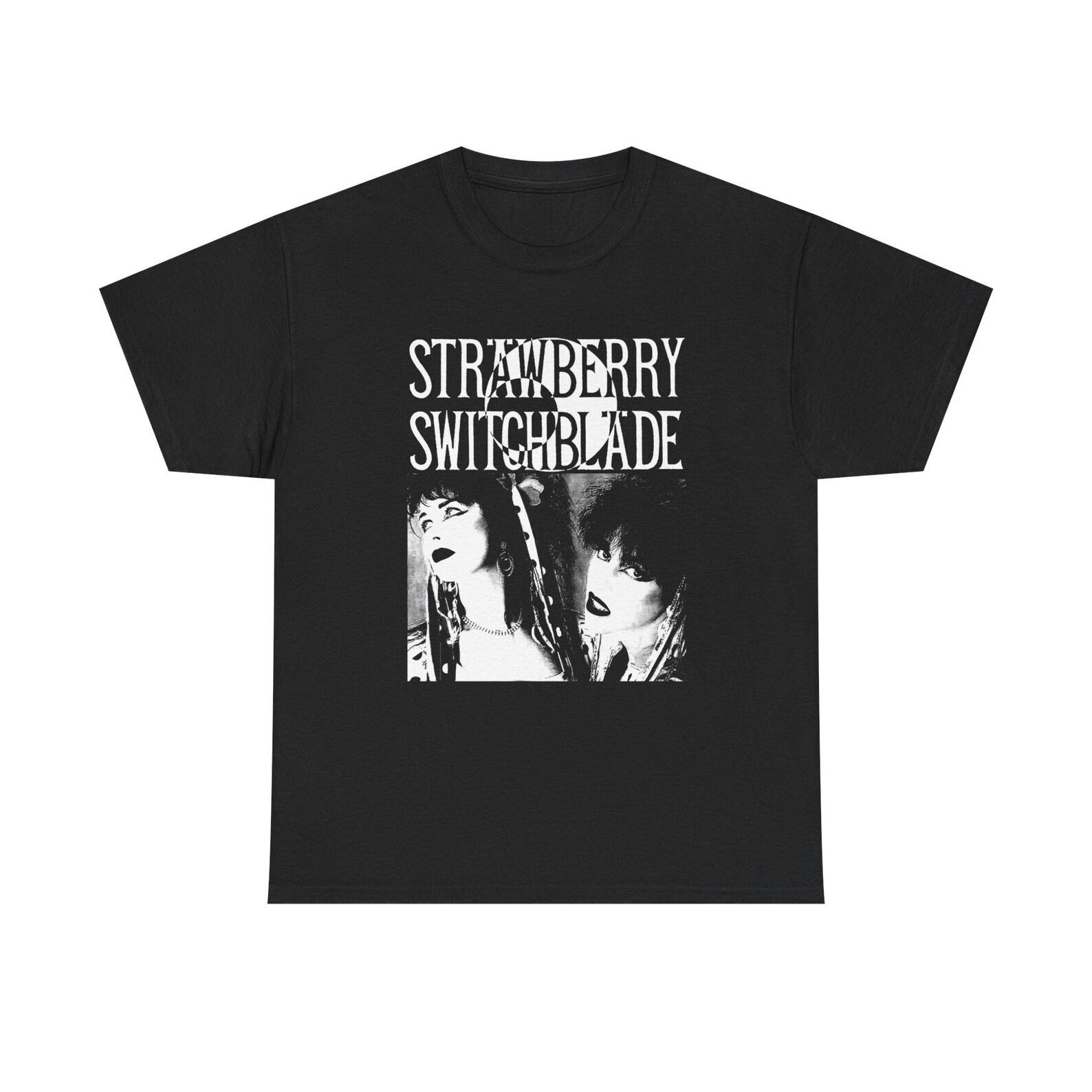 Strawberry Switchblade Shirt, 80s New Wave Band Tee, Vintage Synth Pop Shirt, Goth Pop Music T Shirt, Retro Alternative Band Tee 150