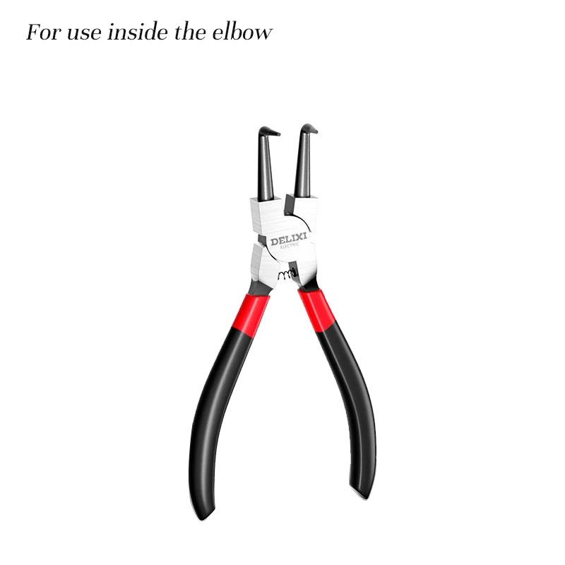 Snap Ring Pliers Circlip Pliers Internal External Ring Remover Installation Tool Pointed Mouth External Curved Expansion Pliers