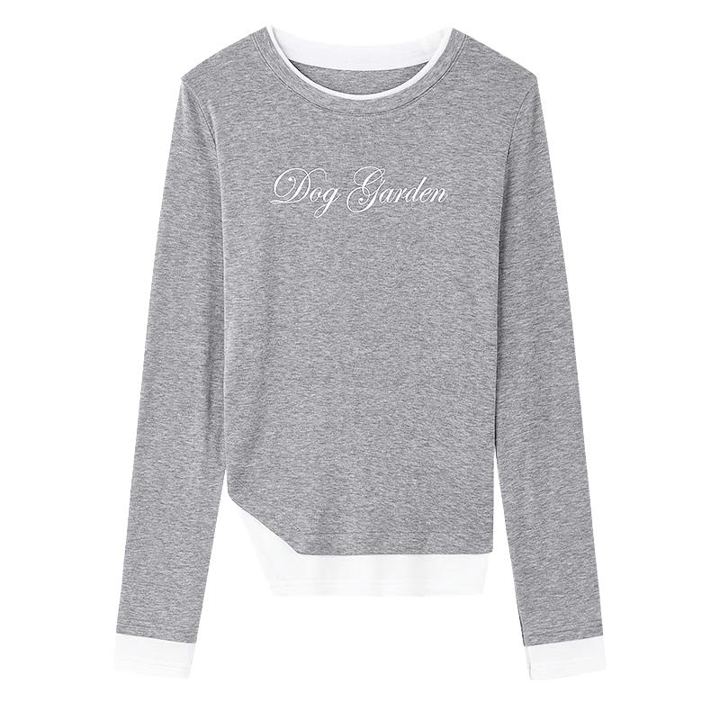 Women s Classic Letter Round Neck T-Shirt S