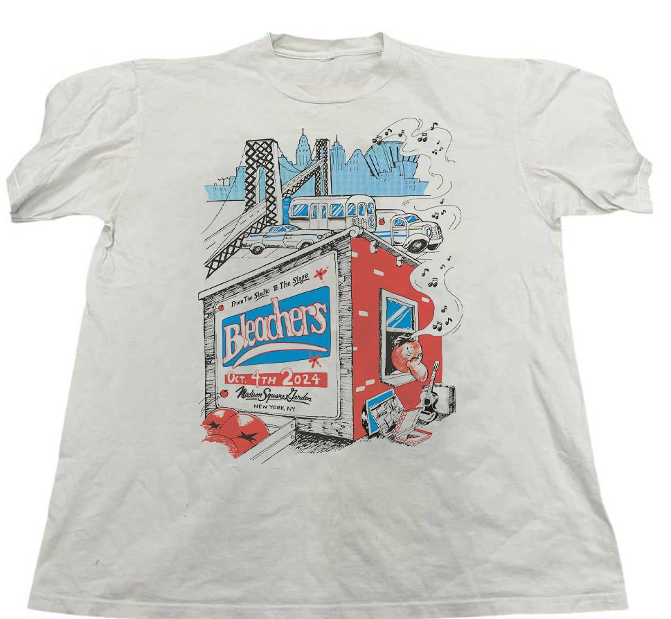 - Bleachers Band White Cotton Unisex T-Shirt XXL