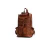 Goat Leather Bag Backpack Rucksack Vintage Genuine Laptop Brown Travel New Men's