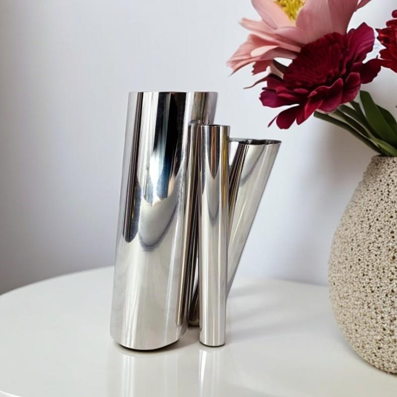 Modern Minimalist Stainless Steel Tube Assembly Hydroponic Planter Decor Living Room Bedroom Dining Area