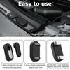 Black Waterproof Magnetic Case For Samsung Smart Tag 2 Silicone Protective Holder With Dual Mounting 5.6x3x1.52cm