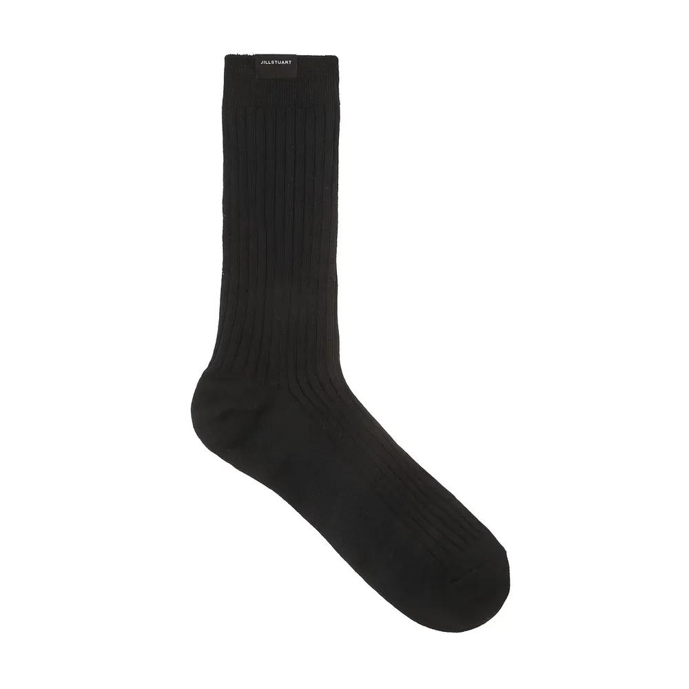 JASS5F020I2 Women's Logo Label Ribbed Mid-calf Socks 3-Piece Set