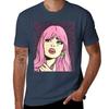 Pink Pop Art Crying Comic Girl Tshirt Holiday All Match Tshirt