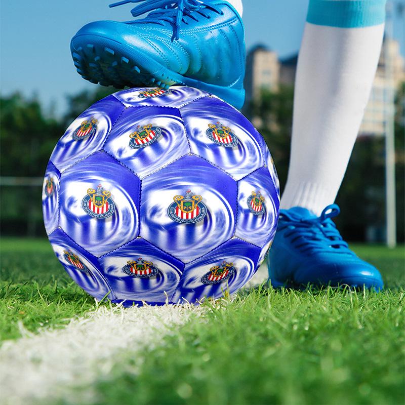 Club Deportivo Guadalajara Print Size 5 Soccer Ball, PU Wear Resistant Football for Match Training and Daily Practice, Birthday Gift for Soccer Fans