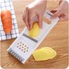 Multifunctional vegetable cutter 4-piece set, grater, kitchen potato cutter, radish cucumber manual wiping and slicer