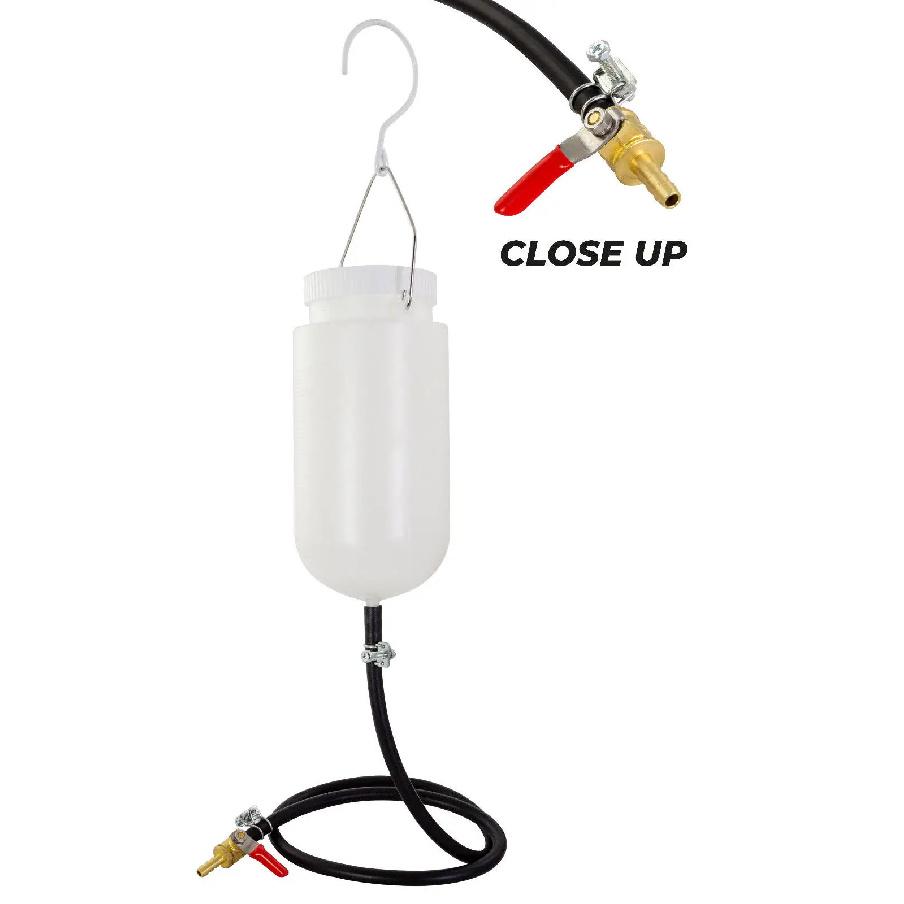 1Set Motorcycle Auxiliary Fuel Tank Auxiliary Tank 1L Auxiliary Gas Fuel Tank Durable Motorcycle Carb Balancing Tool as pic
